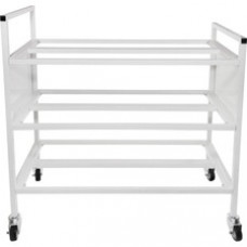 Champion Sports 24 Ball Double Wide Ball Cart - 4 Casters - Tubular Steel - 42