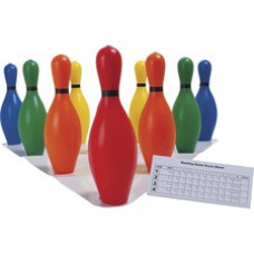 Champion Sports Multi-Color Plastic Bowling Pin Set - 10 Pack
