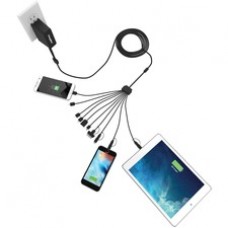 ChargeTech Universal Phone Charger Squid - 1 Pack - 120 V AC, 230 V AC Input - 5 V DC/1.50 A Output