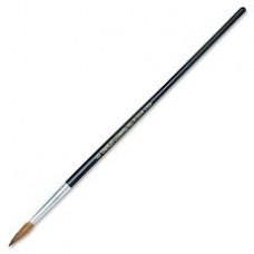 CLI Round Camel Hair Paint Brushes - 1 Brush(es) - No. 8 Wood Black Handle - Aluminum Ferrule