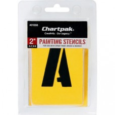 Chartpak Painting Letters/Numbers Stencils - 2