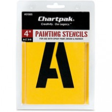 Chartpak Painting Letters/Numbers Stencils - 4