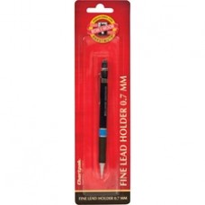 Koh-I-Noor Mephisto Mechanical Pencil - 7 mm Lead Diameter - Black Plastic, Silver Barrel - 1 Each
