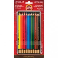 Koh-I-Noor Mondeluz Pencils - Assorted Lead - Wood Barrel - 12 / Set