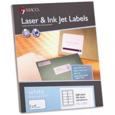 MACO White Laser/Ink Jet Shipping Label - 2