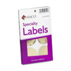 Maco Notary Gold Foil Seals - Round - 2.25