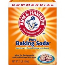 Arm & Hammer Pure Baking Soda - 16 oz (1 lb) - 24 / Carton - White