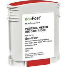 Clover Technologies Remanufactured Inkjet Ink Cartridge - Alternative for Pitney Bowes ECO787 - Red - 1 Each - Inkjet - 1 Each