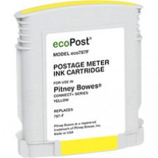 Clover Technologies Remanufactured Inkjet Ink Cartridge - Alternative for Pitney Bowes ECO787 - Yellow - 1 Each - Inkjet - 1 Each