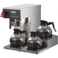 Coffee Pro 3-burner Commercial Brewer Coffee - Stainless Steel Body