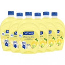 Softsoap Citrus Hand Soap Refill - Fresh Citrus Scent - 50 fl oz (1478.7 mL) - Bottle Dispenser - Dirt Remover, Bacteria Remover - Hand - Yellow - Residue-free, Non-sticky - 6 / Carton