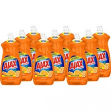 AJAX Triple Action Dish Soap - Liquid - 28 fl oz (0.9 quart) - Orange Scent - 9 / Carton - Orange