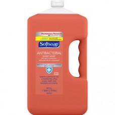 Softsoap Antibacterial Soap - Crisp Clean Scent - 1 gal (3.8 L) - Pump Bottle Dispenser - Bacteria Remover - Hand - Orange - 1 Each