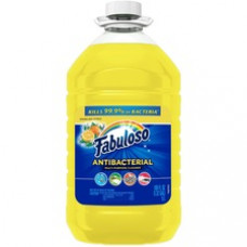 Fabuloso Complete Antibacterial Cleaner - Liquid - 169 fl oz (5.3 quart) - Lemon ScentBottle - 1 Each - Yellow