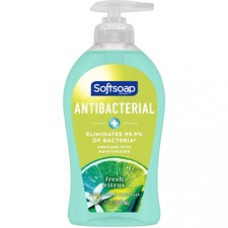 Softsoap Antibacterial Soap Pump - Fresh Citrus Scent - 11.3 fl oz (332.7 mL) - Pump Bottle Dispenser - Bacteria Remover - Hand, Skin, Kitchen, Bathroom - Green - Refillable, Paraben-free, Phthalate-free, pH Balanced, Biodegradable, Recyclable - 1 Each