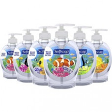 Softsoap Aquarium Hand Soap - Fresh Scent Scent - 7.5 fl oz (221.8 mL) - Soil Remover, Bacteria Remover, Dirt Remover, Kill Germs - Hand, Skin - Clear - Rich Lather, Recyclable, Paraben-free, Phthalate-free, pH Balanced, Biodegradable - 6 / Carton