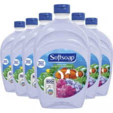Softsoap Aquarium Design Liquid Hand Soap - Fresh Scent Scent - 50 fl oz (1478.7 mL) - Bacteria Remover, Dirt Remover, Soil Remover - Hand, Skin - Clear - Rich Lather, Recyclable, Paraben-free, Phthalate-free, pH Balanced, Biodegradable, Refillable - 6 / 
