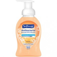 Softsoap Antibacterial Foam Soap - Crisp Clean Scent - 8.7 fl oz (257.3 mL) - Pump Bottle Dispenser - Bacteria Remover - Hand, Skin, Kitchen, Bathroom - Orange - Rich Lather, Recyclable, Paraben-free, Phthalate-free, pH Balanced, Biodegradable, Refillable