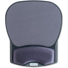 Compucessory Gel Wrist Rest with Mouse Pads - 8.7" x 10.2" x 1.2" Dimension - Charcoal - Gel, Lycra