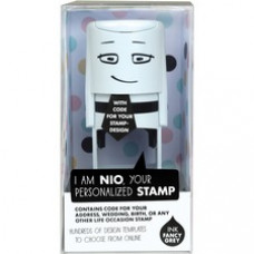 Consolidated Stamp NIO Your Personalized Stamp - Custom Design - Gray - 1 Each