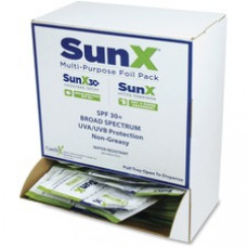 SunX CoreTex SPF30 Sunscreen Towelettes with Dispenser - Lotion - Non-greasy, Water Resistant, Sweat Proof, Oil-free, PABA-free - 1 Each