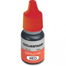 COSCO Accu Stamp Shutter Pre-Ink Refills - 1 Each - Red Ink - 0.33 fl oz