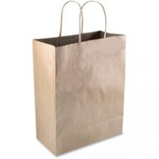 COSCO Premium Large Brown Paper Shopping Bags - 10
