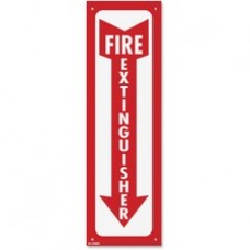 COSCO Fire Extinguisher Sign - 1 Each - Glow in The Dark Design - Fire Extinguisher Print/Message - 4