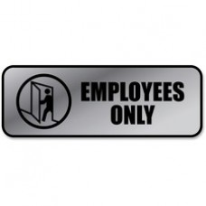 COSCO Employees Only Sign - 1 Each - Employees Only Print/Message - 9