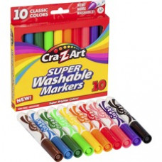 Cra-Z-Art Washable Broadline Markers - Broad Marker Point - Multi - 10 / Box