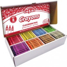 Cra-Z-Art Crayons Classroom Pack - Multi - 8 / Box