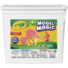 Crayola Model Magic Neon Modeling Material Bucket - Clay Craft - 1 Piece(s) - 1 / Kit - Assorted
