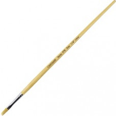Crayola No. 978 Nylon Easel Brush - 12 Brush(es) Wood - Aluminum Ferrule