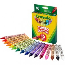 Crayola Jumbo Crayons - Assorted - 16 / Pack