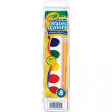 Crayola 8 Count Washable Watercolor Set - 2.90 oz - 8 / Set - Assorted