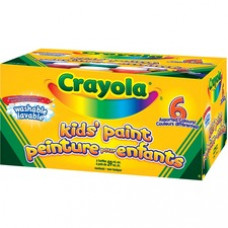 Crayola Crayola Washable Kids' Paint Set - 2 fl oz - 6 / Set - Yellow, White, Orange, Green, Red, Blue