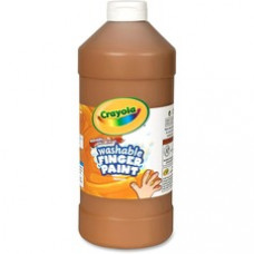 Crayola Washable Finger Paint Markers - 2 lb - 1 Each - Brown