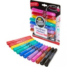 Take Note! Dry Erase Markers - Chisel Marker Point Style - Assorted - 12 / Pack