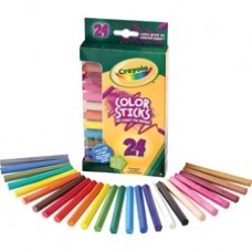 Crayola 24 Color Sticks Woodless Colored Pencils - Red, Red Orange, Orange, Yellow, Yellow Green, Green, Sky Blue, Blue, Violet, Brown, Black, ... Lead - 24 / Set