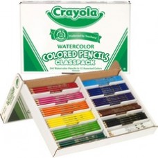 Crayola Classpack Watercolor Pencil Set - Assorted Lead - Wood Barrel - 240 / Box
