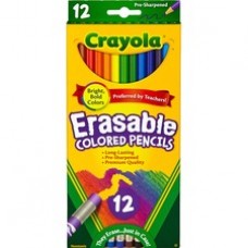 Crayola Erasable Colored Pencils - Assorted Lead - 12 / Set