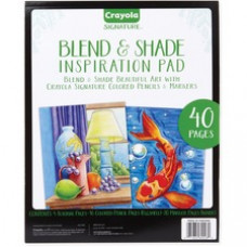 Crayola Blend & Shade Inspiration Pad - 40 Pages - 1 Each