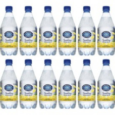 Crystal Geyser Natural Lemon Sparkling Spring Water - Ready-to-Drink - 18 fl oz (532 mL) - 12 / Carton / Bottle