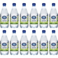 Crystal Geyser Natural Lime Sparkling Spring Water - Ready-to-Drink - 18 fl oz (532 mL) - 12 / Carton / Bottle