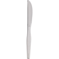 Dixie Heavyweight Plastic Cutlery - 1000/Carton - Knife - 1 x Knife - Breakroom - Disposable - Plastic, Polystyrene - Clear