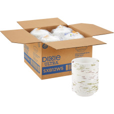 Dixie Pathway Heavyweight Paper Bowls - 125 / Pack - 11.8 fl oz Bowl - Paper - Microwave Safe - White - 500 Piece(s) / Carton