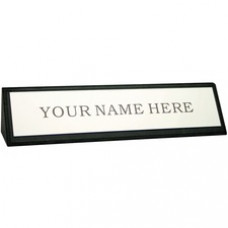 Dacasso Classic Leather Nameplate Holder - 1 Each - 9.8