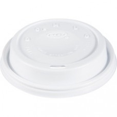 Dart Cappuccino Domed Lid - Dome - Plastic - 1000 / Carton - White