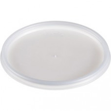 Dart Lids for Foam Cups and Containers - Round - Foam, Plastic - 1000 / Case - Translucent