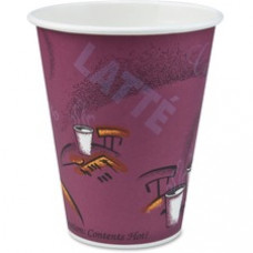 Solo Bistro Design Disposable Paper Cups - 10 fl oz - 1000 / Carton - Multi - Paper - Beverage, Hot Drink, Cold Drink, Coffee, Tea, Cocoa